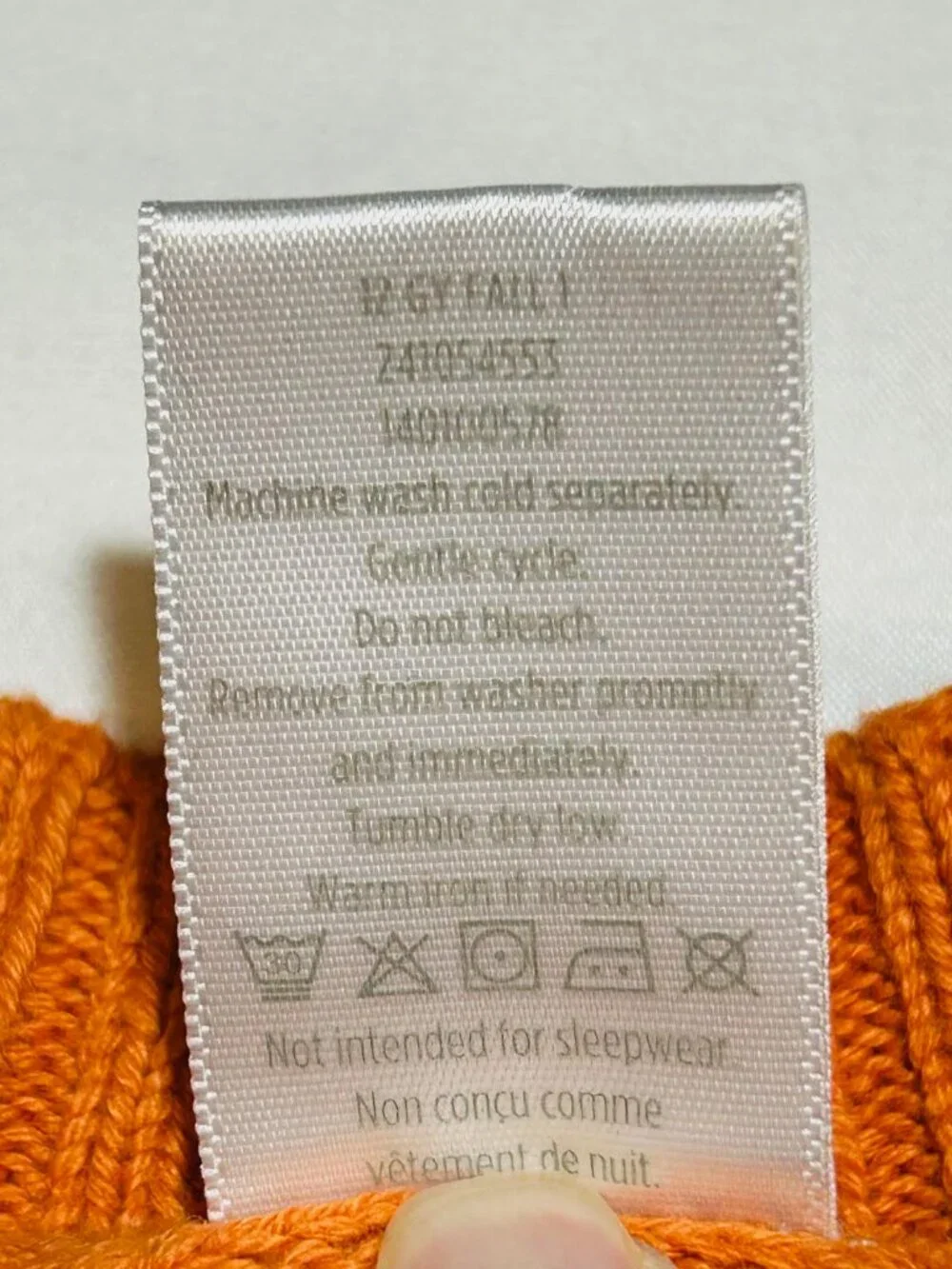 Gymboree Girls Small 5/6 Orange Pumpkin Short Sleeve Tunic Sweater Fall